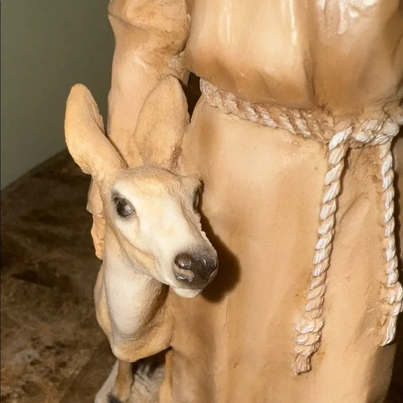 Italian Vintage Saint Francis of Assisi Castagna   Sculpture 1989 - Picture 9 of 13